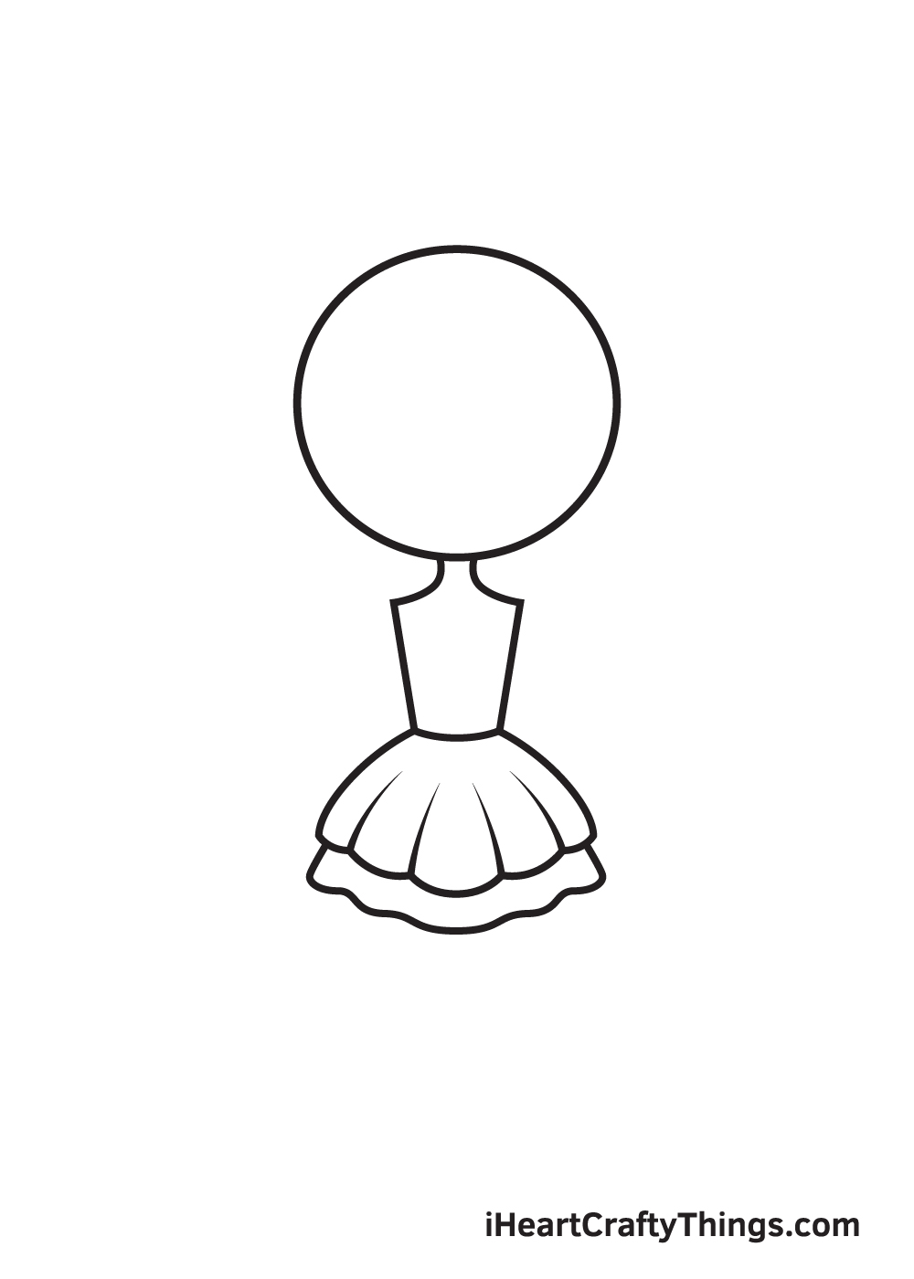 unicorn girl drawing step 4
