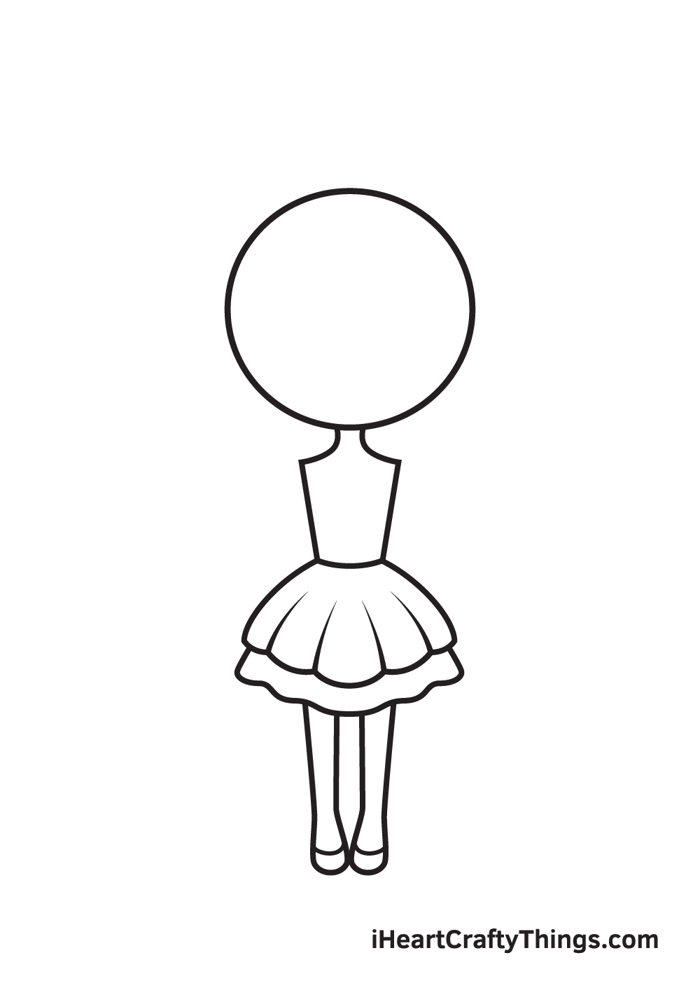 unicorn girl drawing step 5