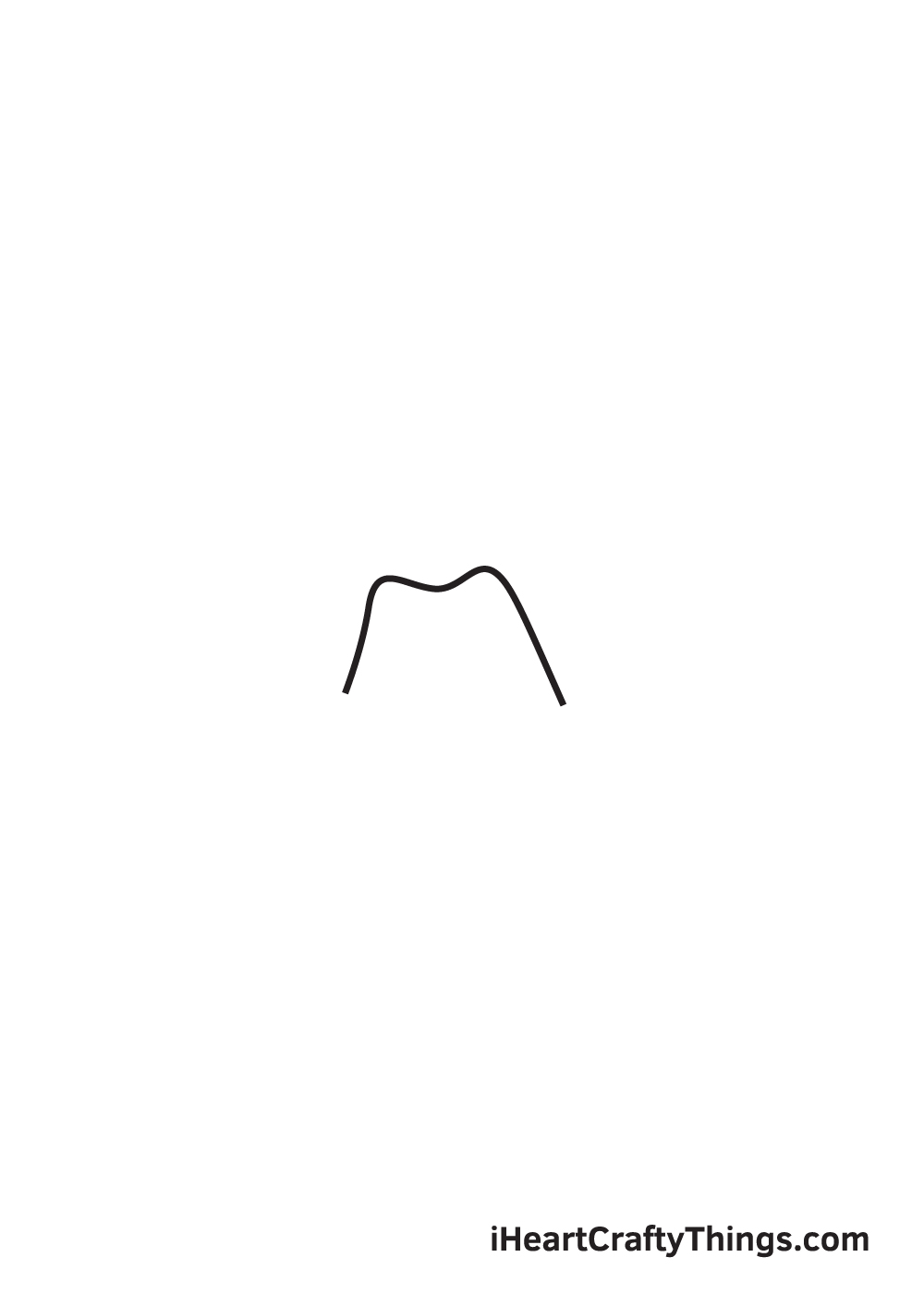volcano drawing step 1