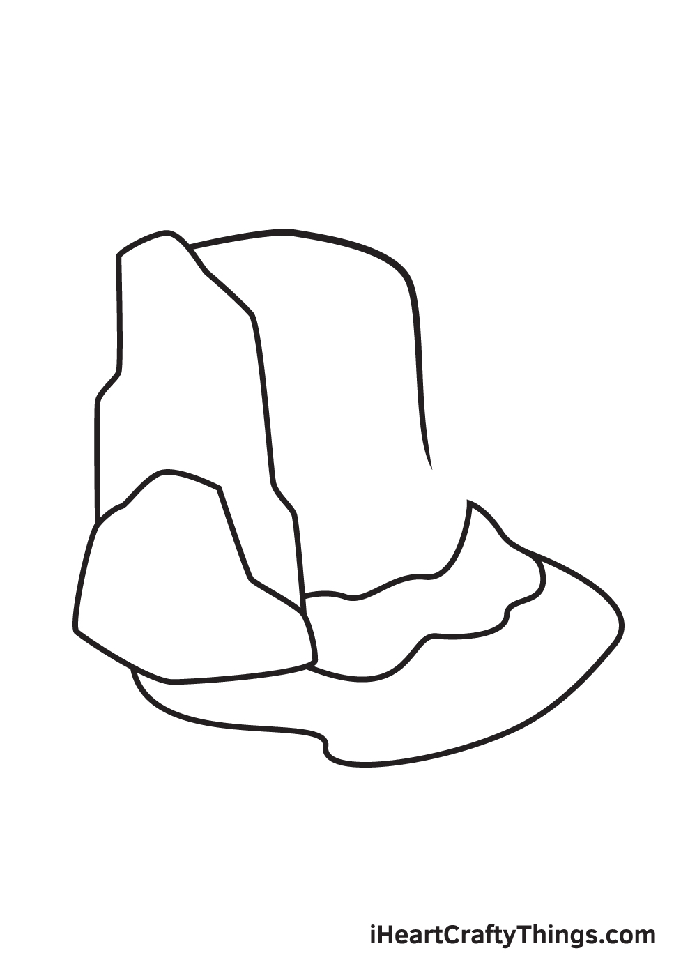 waterfall drawing step 5