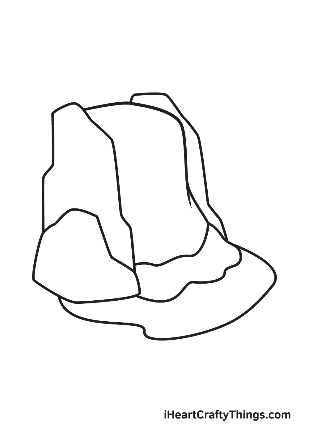 waterfall drawing step 7