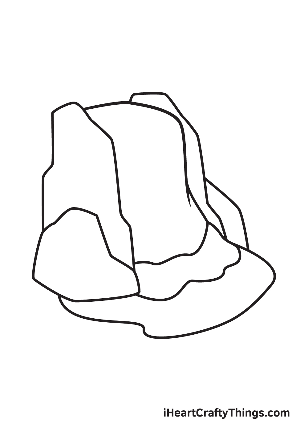 waterfall drawing step 8