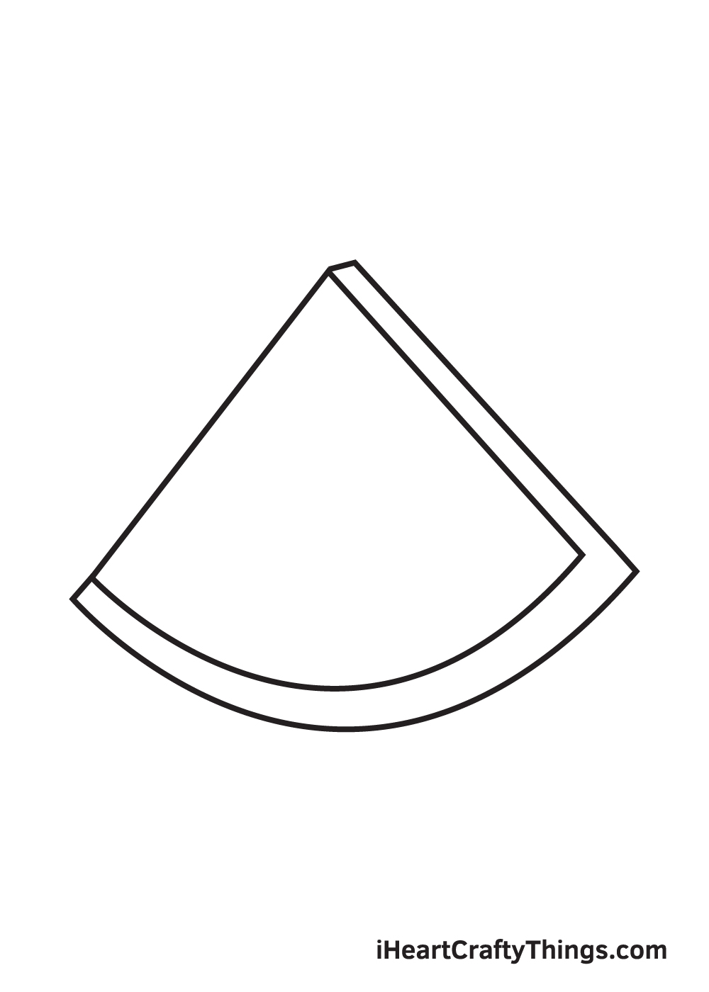 watermelon drawing step 2