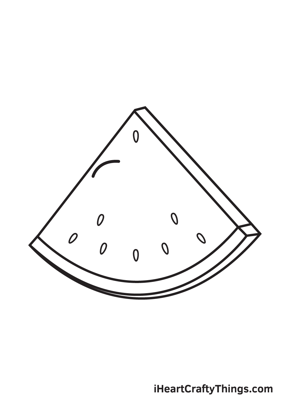 watermelon drawing step 5