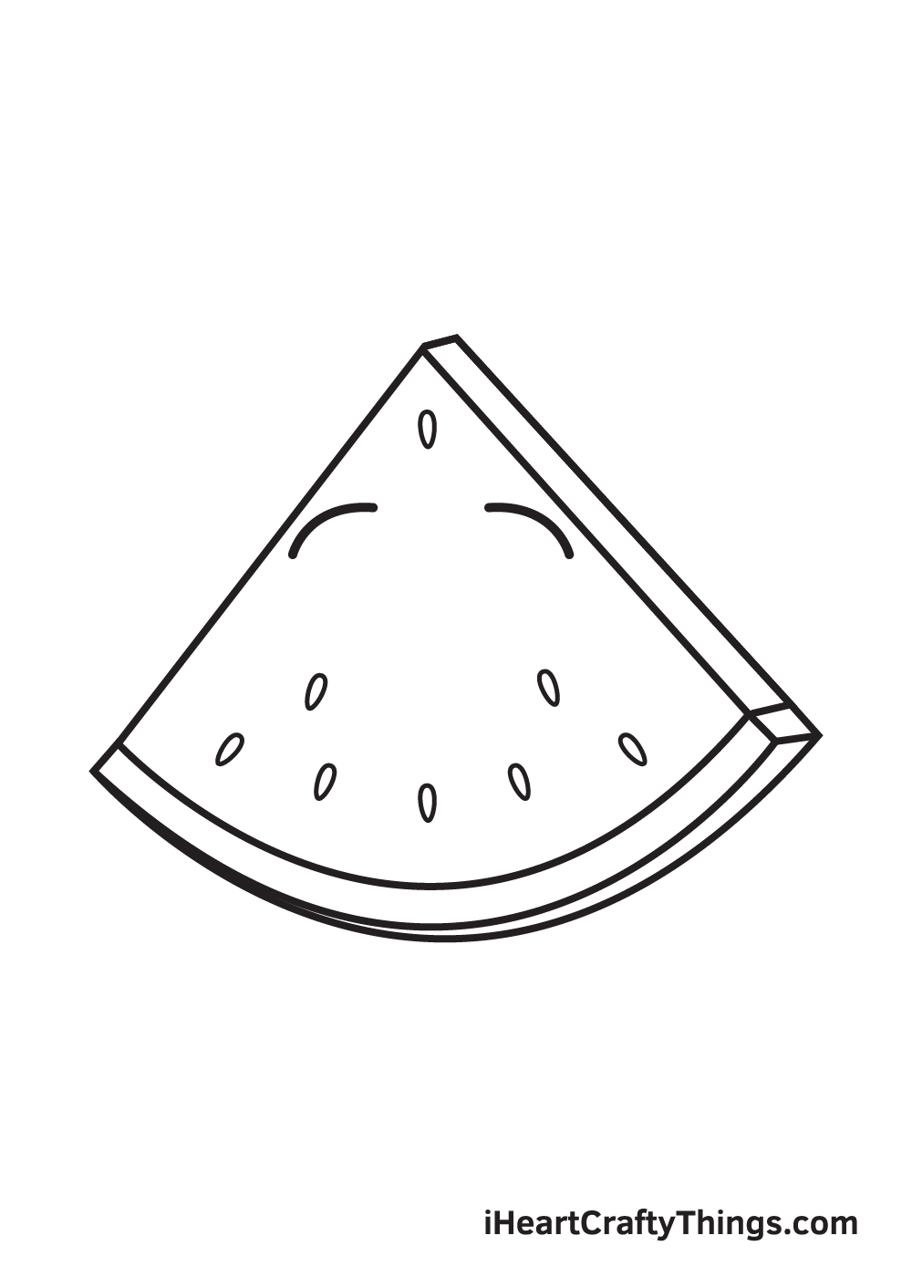 watermelon drawing step 6