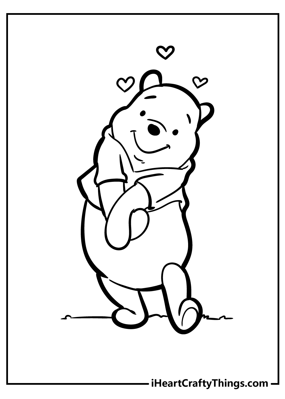 free printable pooh bear coloring pages for adults