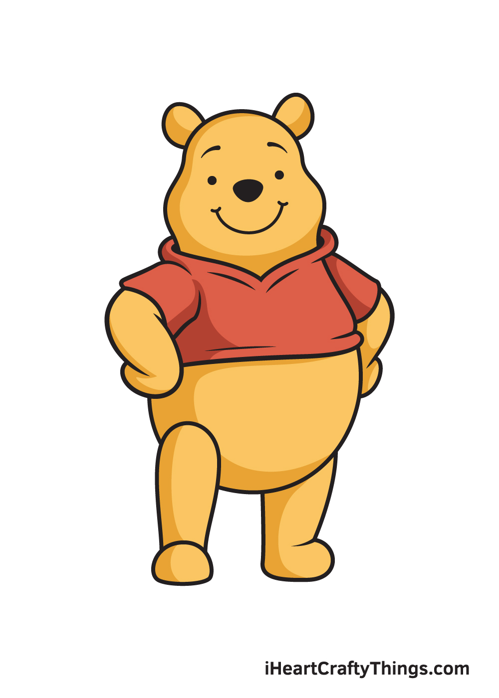winnie the pooh drawing 9 steps