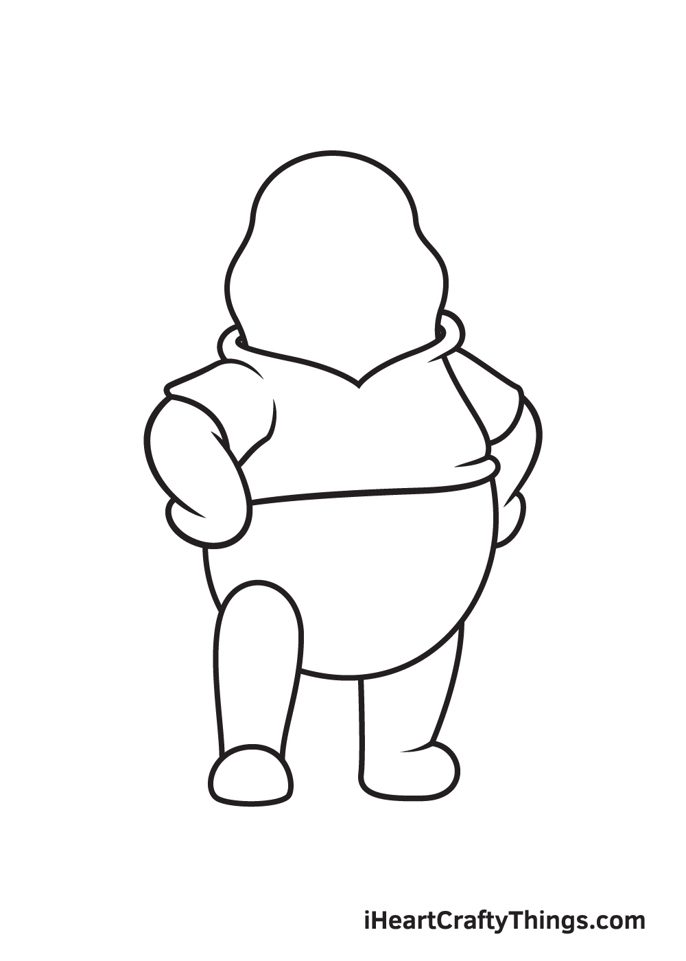 winnie the pooh drawing step 7