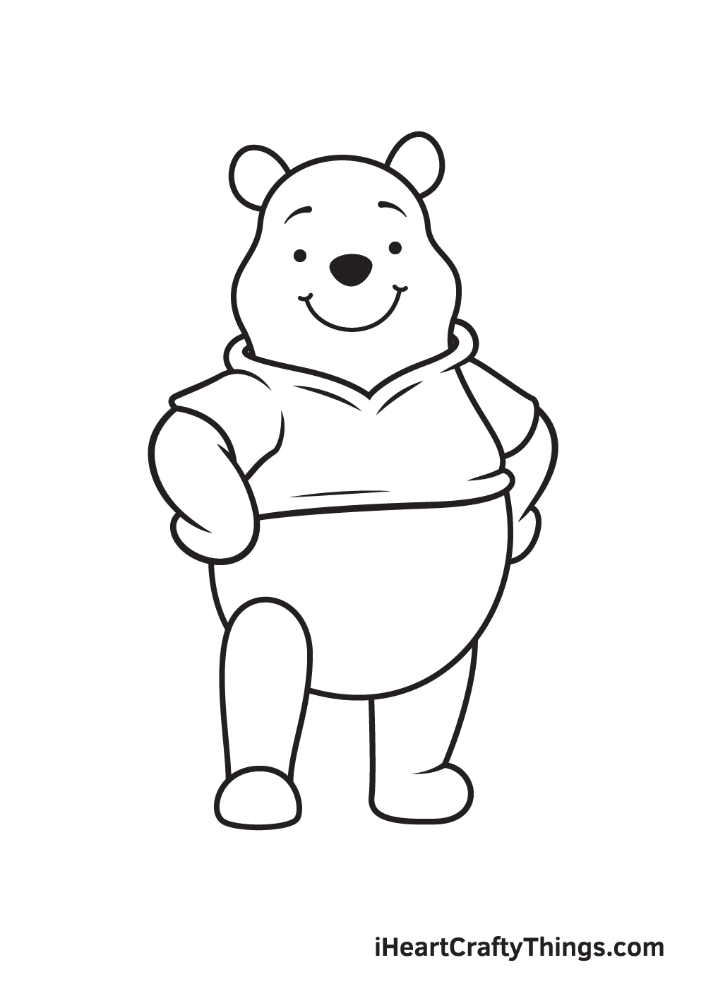 winnie the pooh drawing step 9