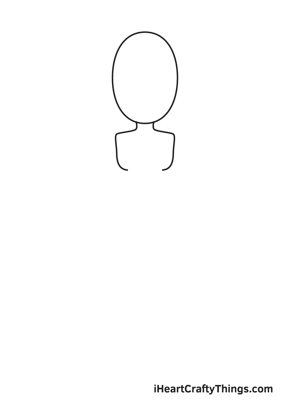 woman drawing step 2