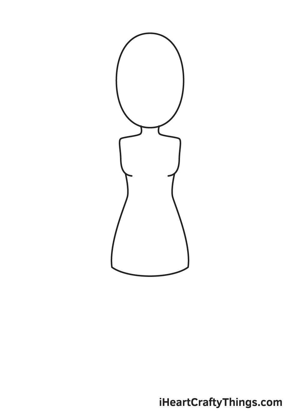 woman drawing step 3