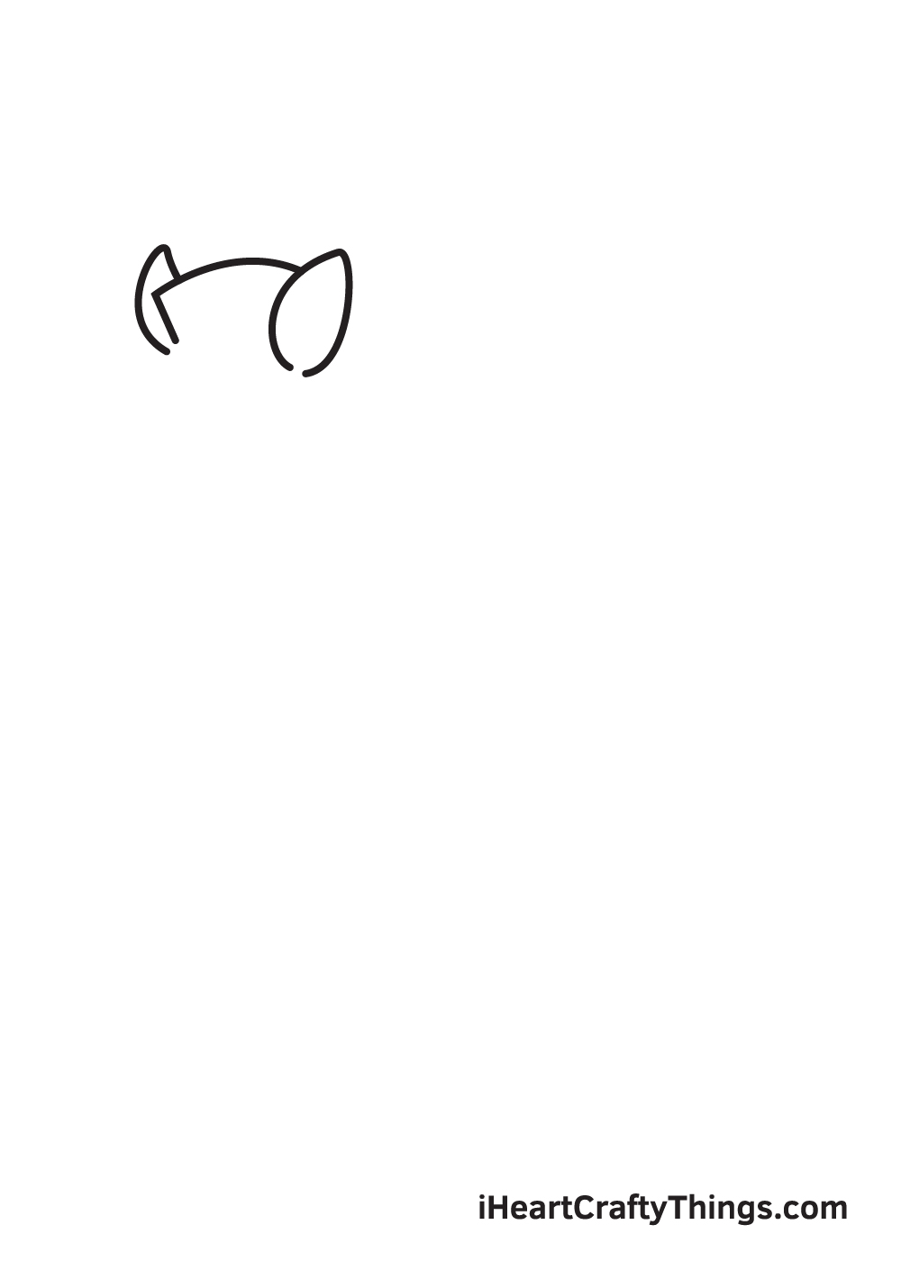 zebra drawing step 1