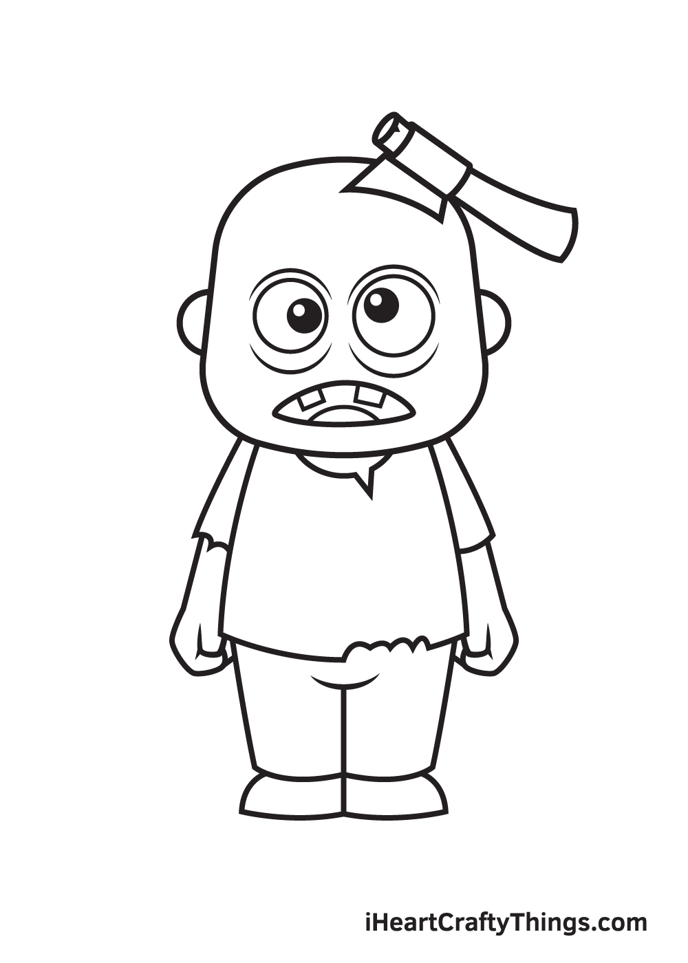 zombie drawing step 8