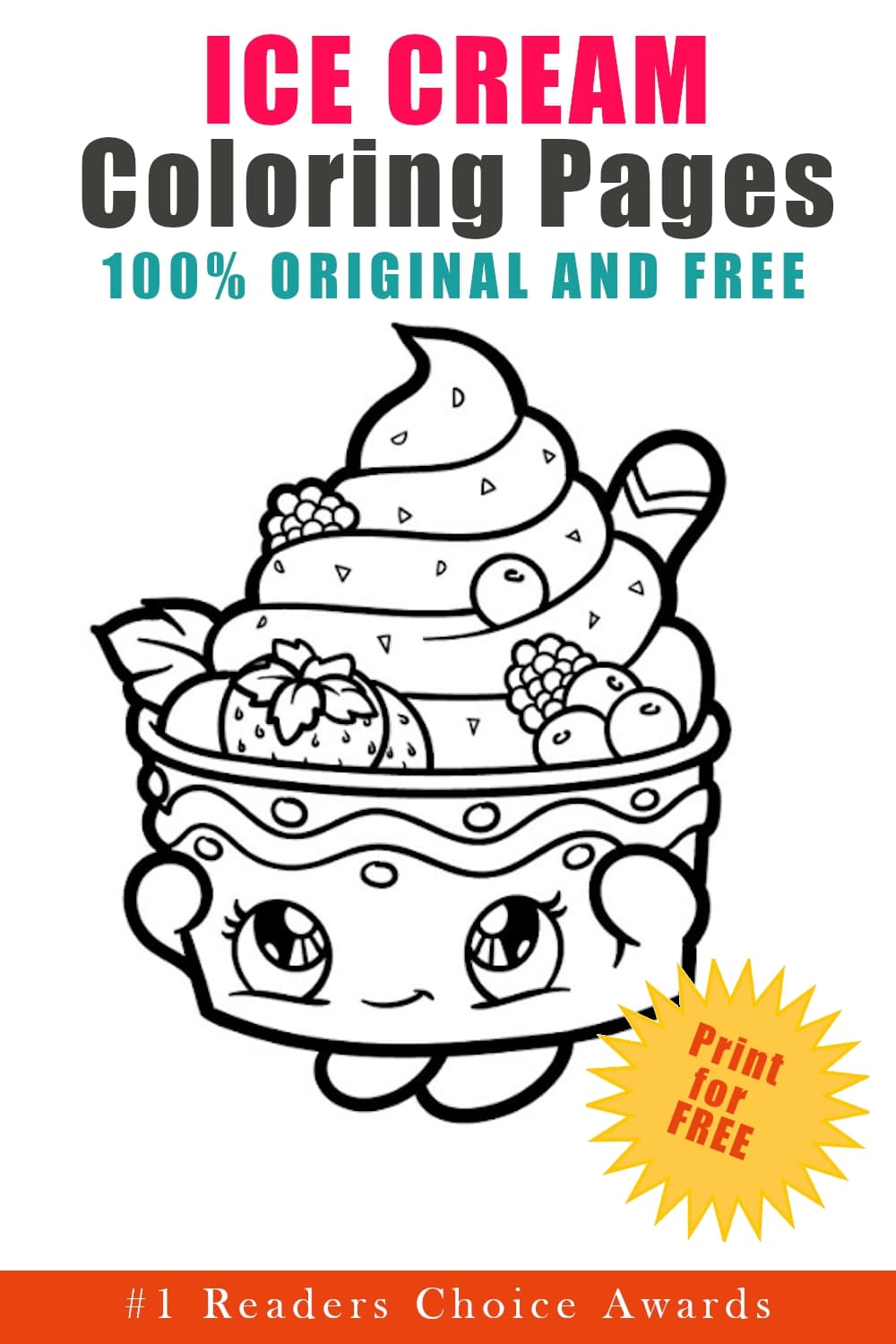 original free ice cream coloring pages