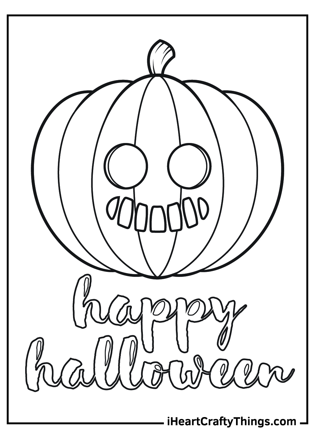 happy halloween jack o lantern coloring pages free pdf