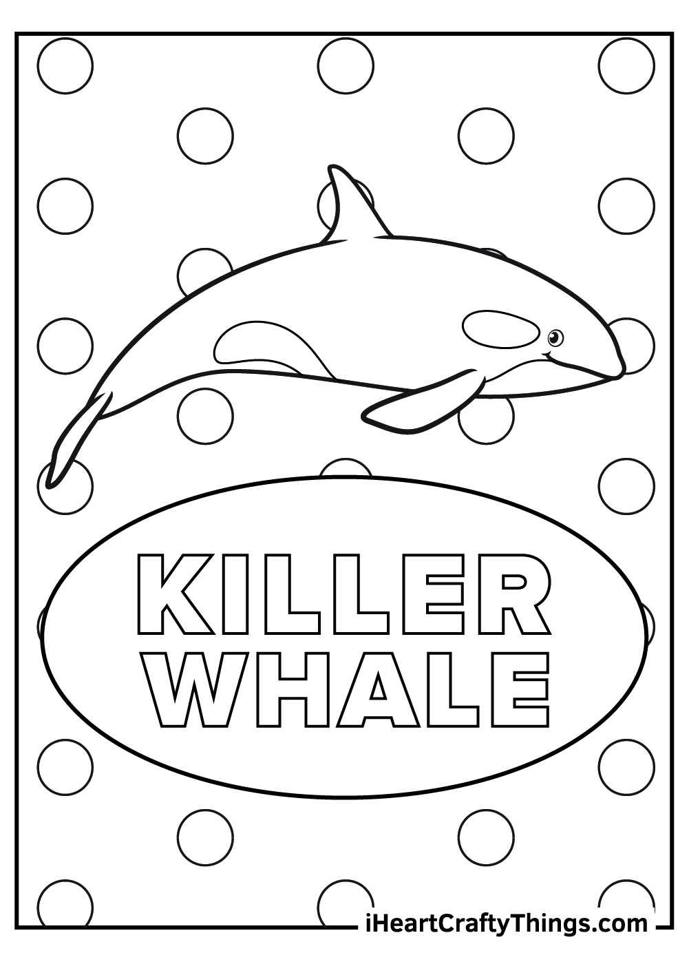 cartoon killer whale coloring pages 