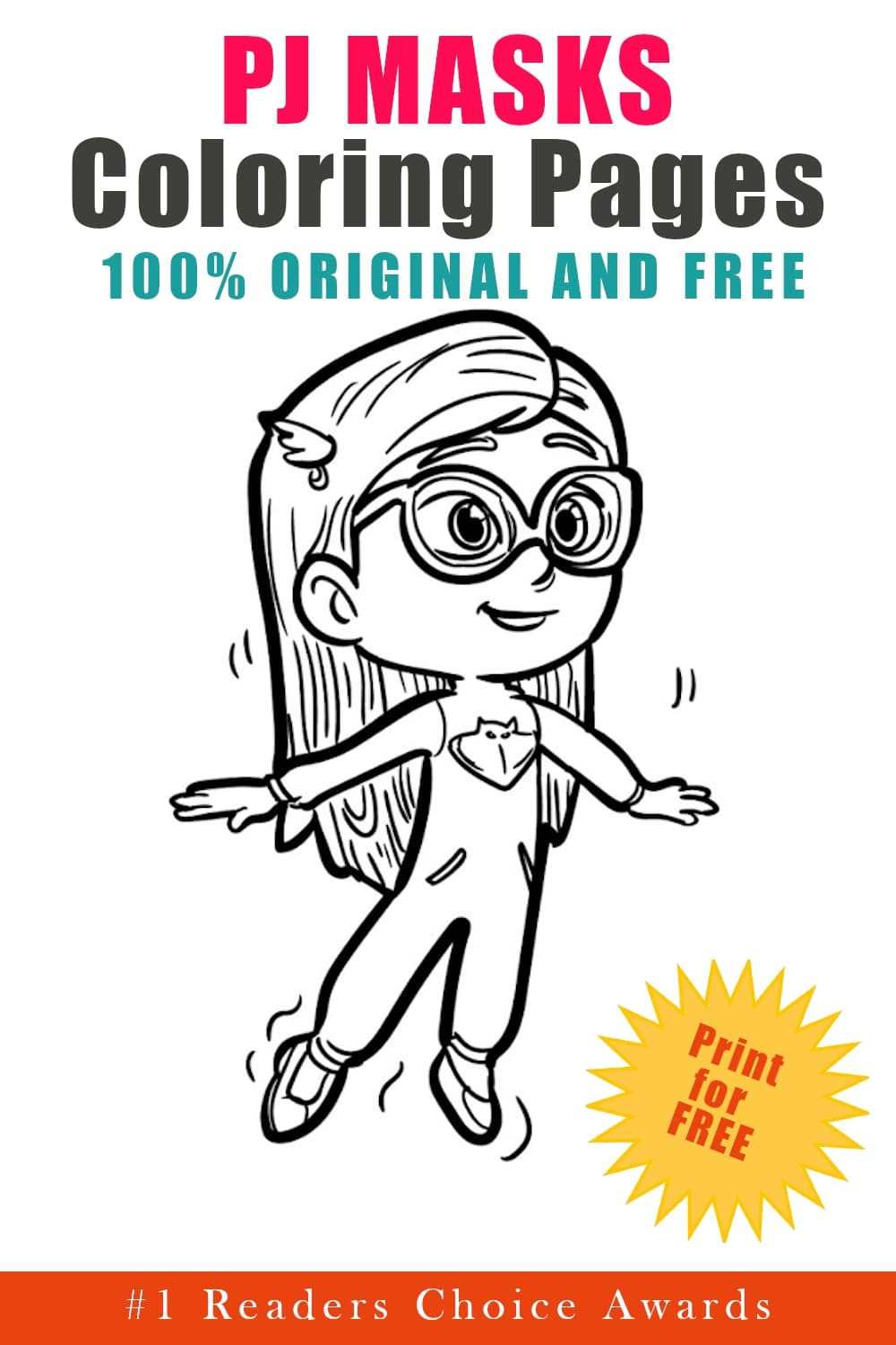 original and free pj masks coloring pages