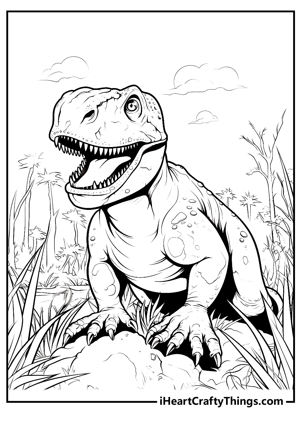 tyrannosaurus coloring printable