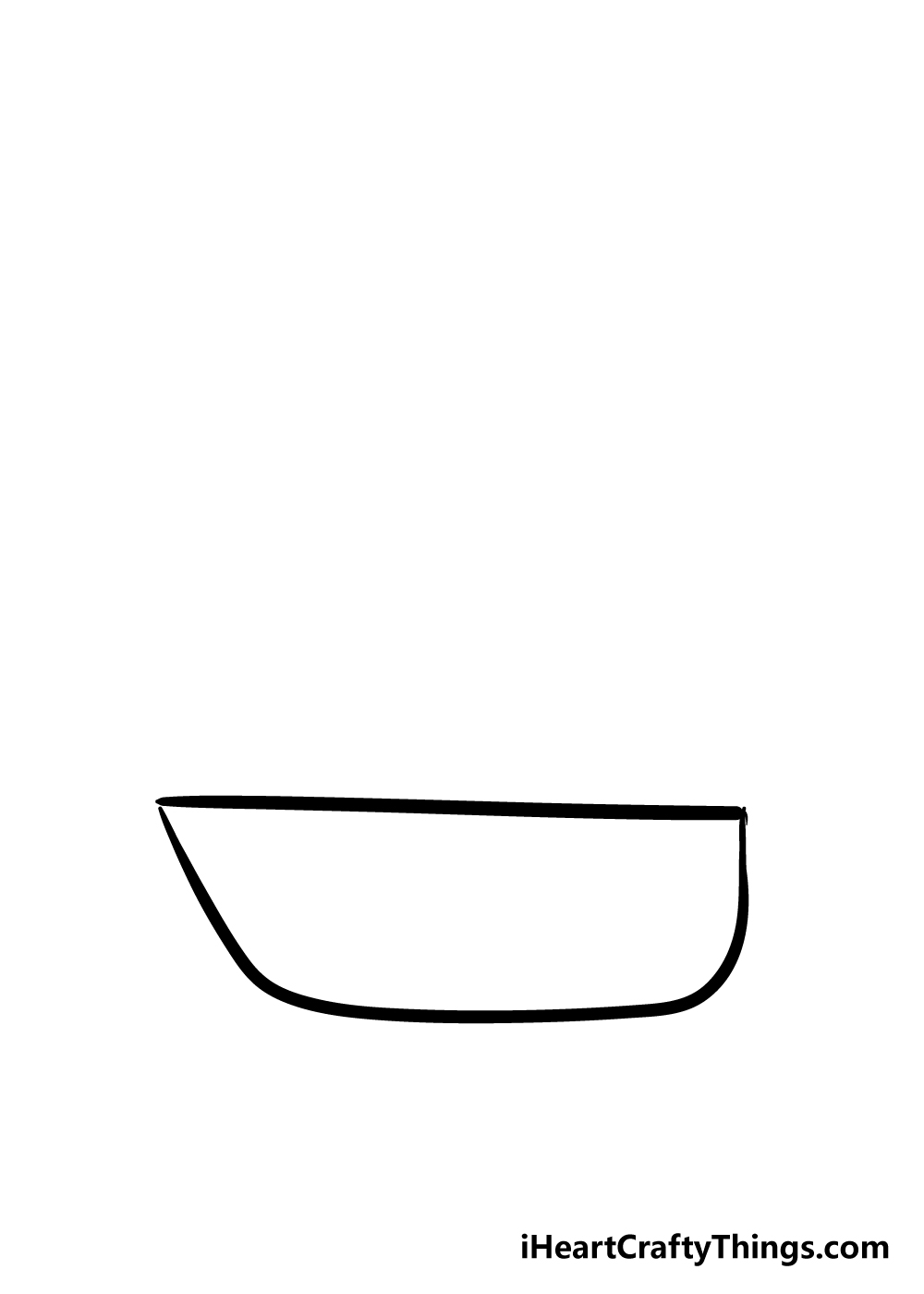 boat drawing step 1