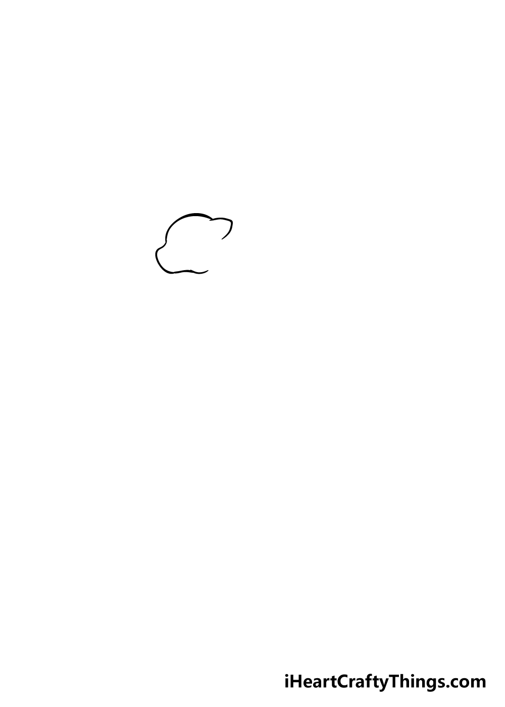 cheetah drawing step 1