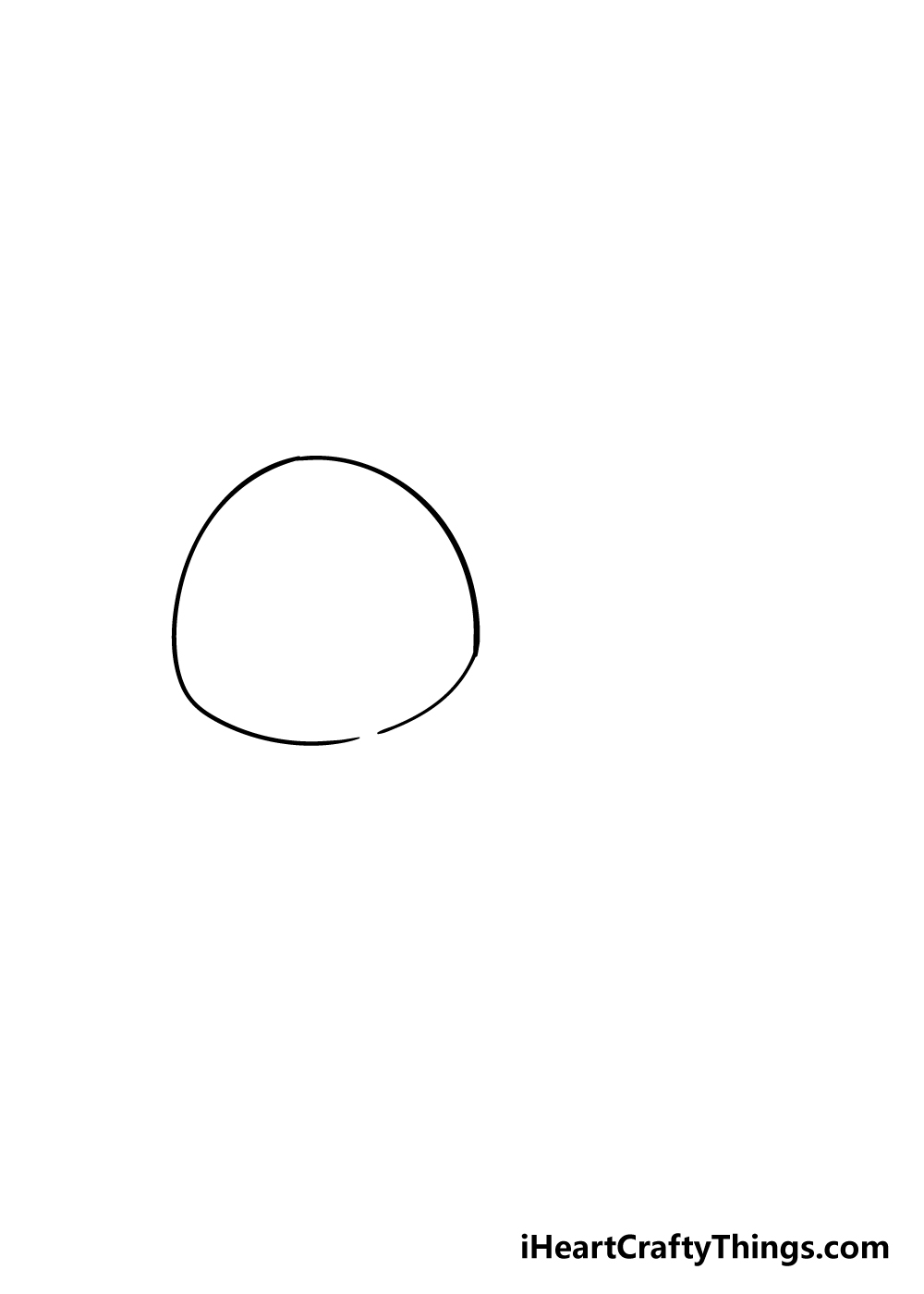 sloth drawing step 1