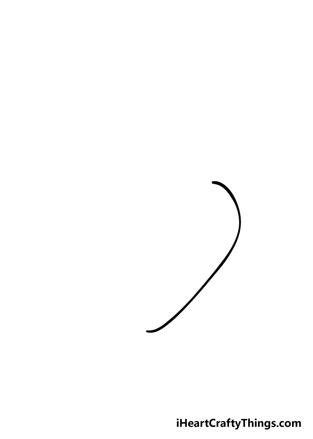 strawberry drawing step 1