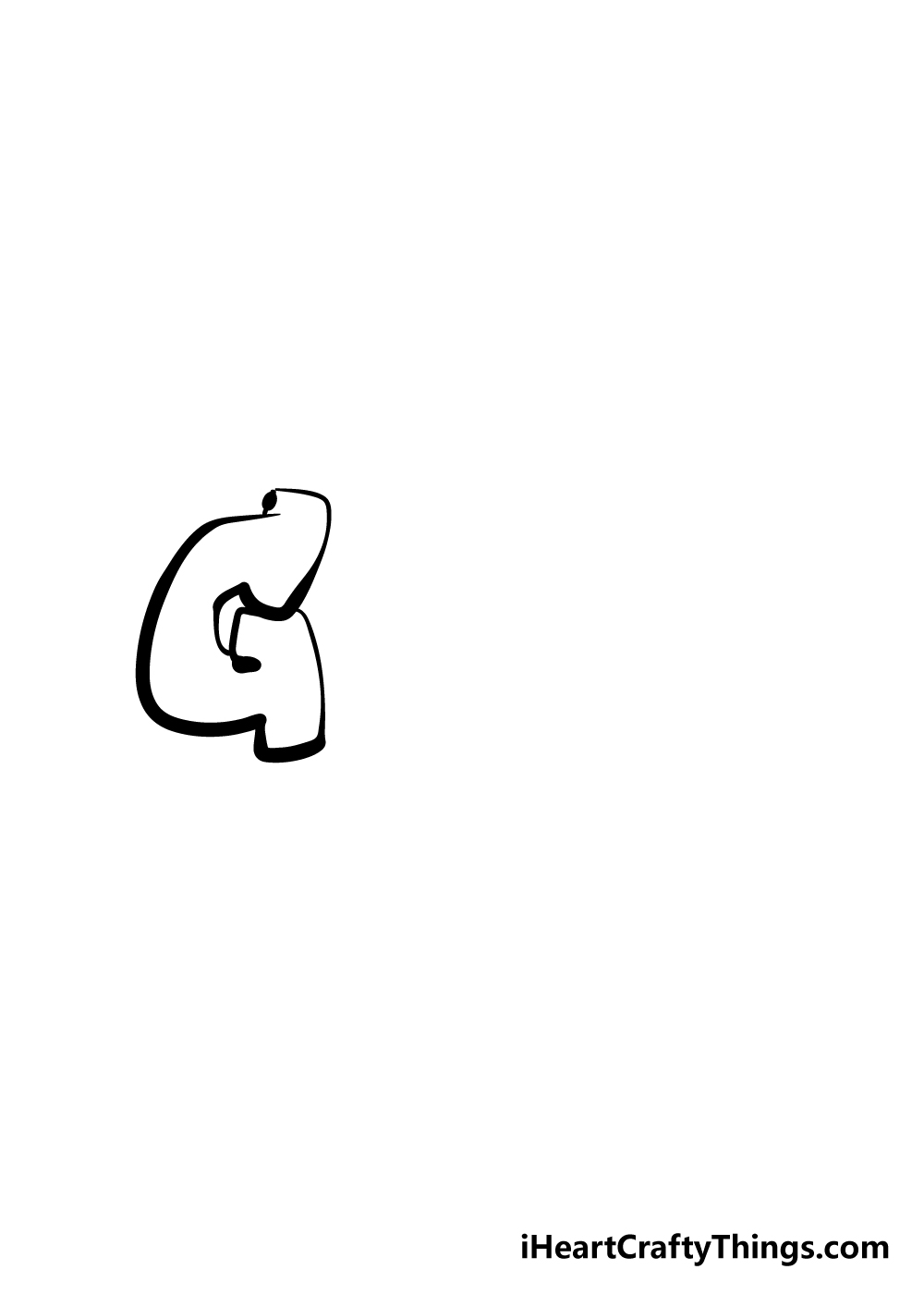 graffiti drawing step 1