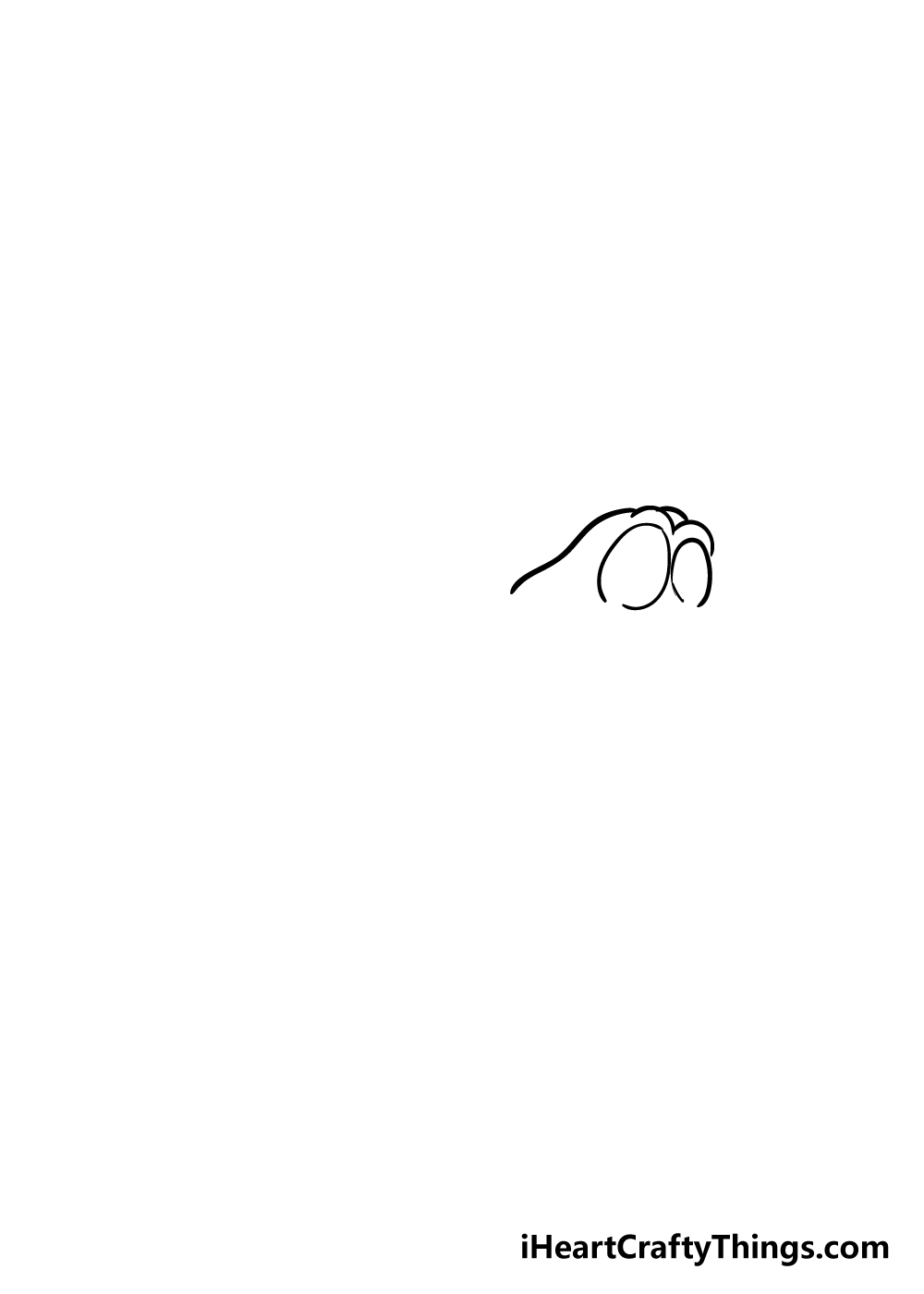 crocodile drawing step 1