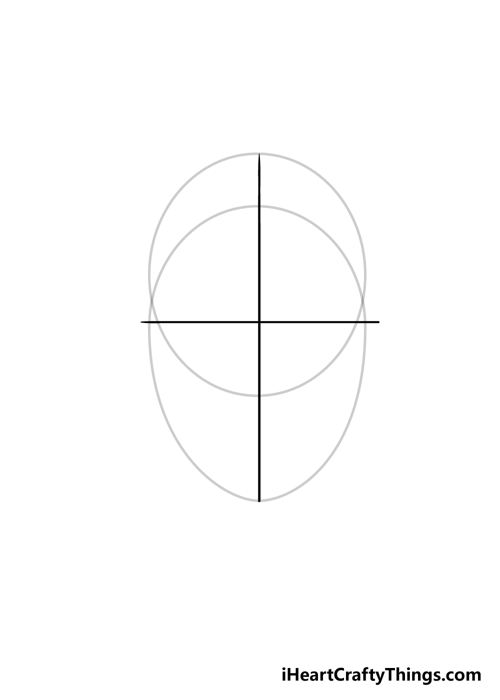 face shape drawing step 1