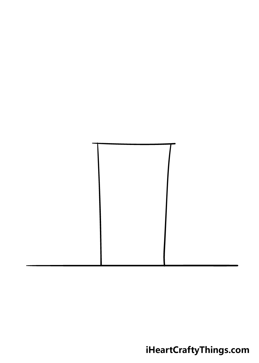 haunted house drawing step 1