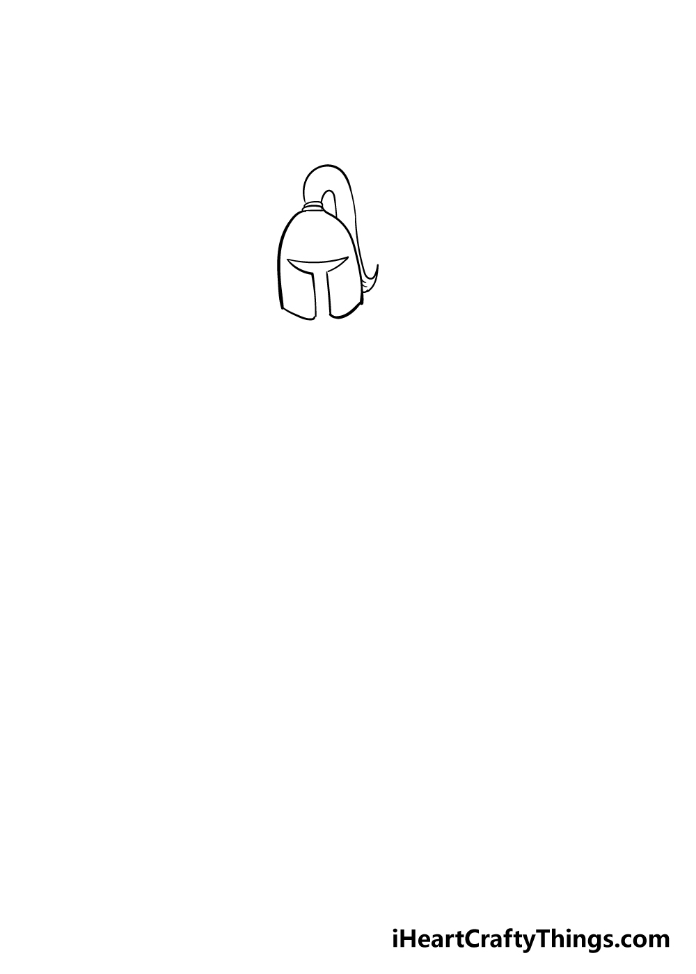 knight drawing step 1