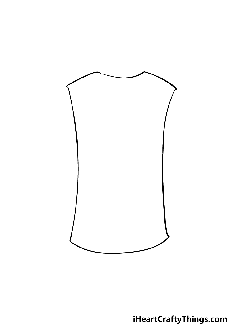 shirt drawing step 2