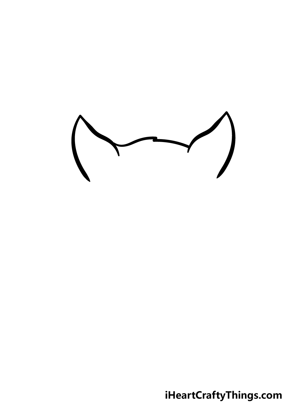 cat face drawing step 2