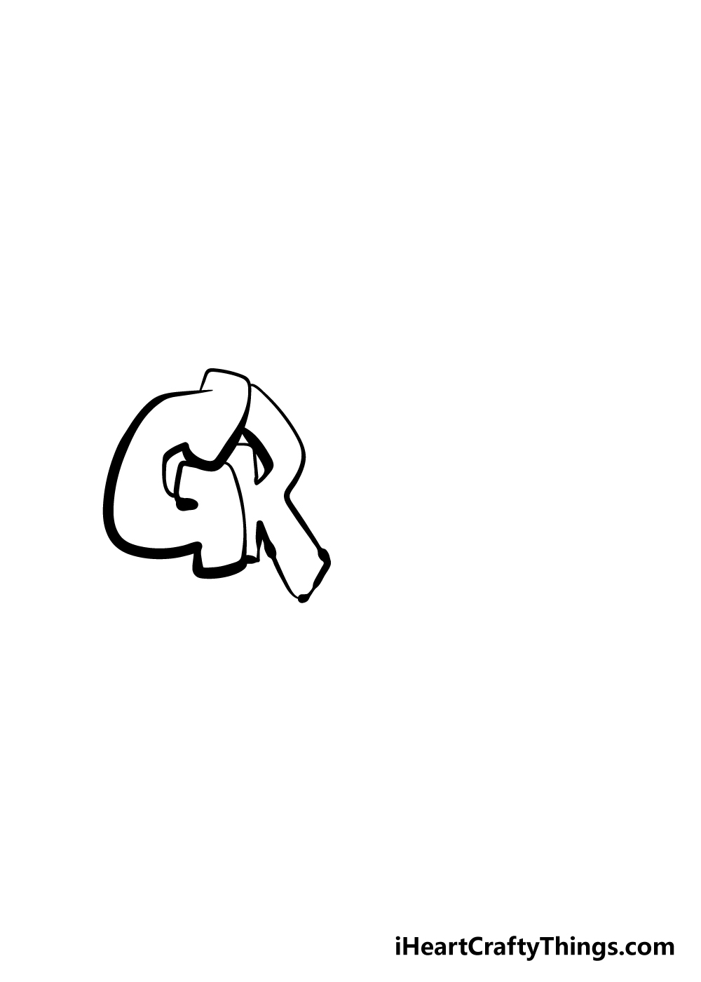 graffiti drawing step 2