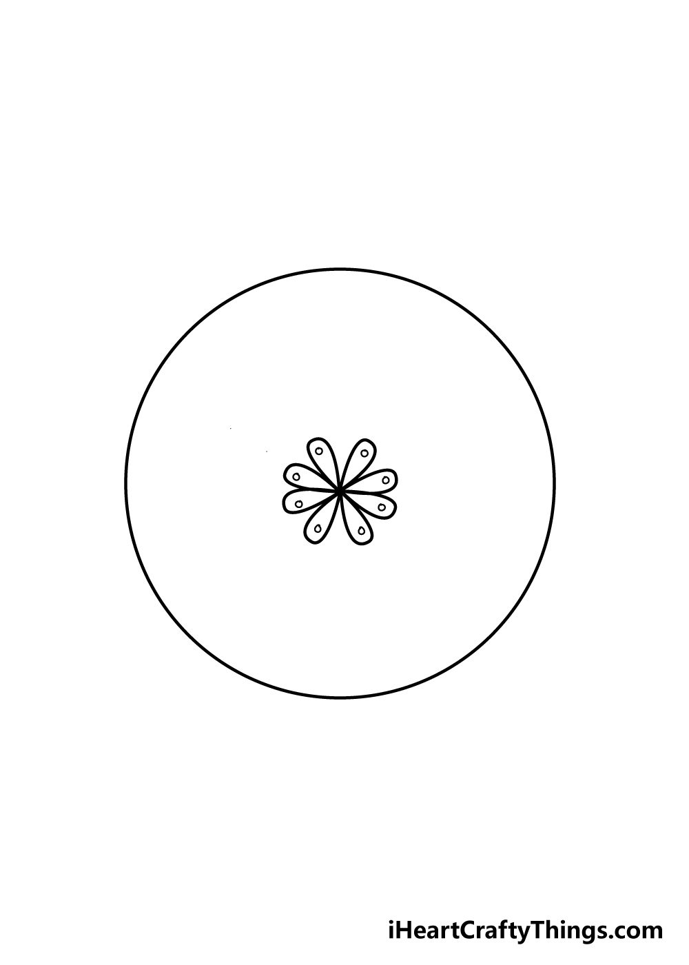 mandala drawing step 2