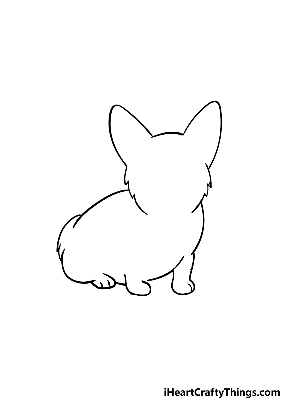 corgi drawing step 2