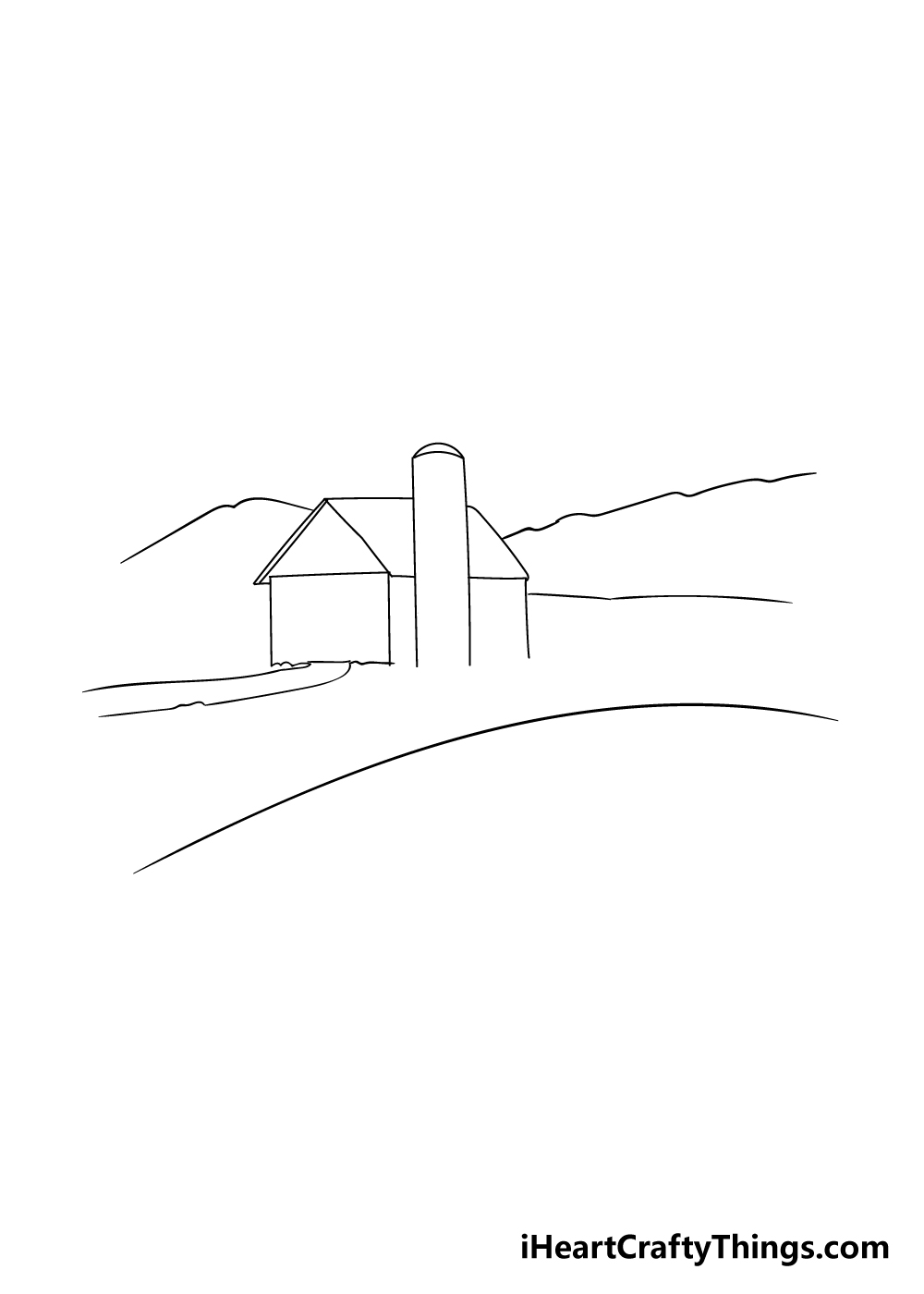 farm drawing step 2