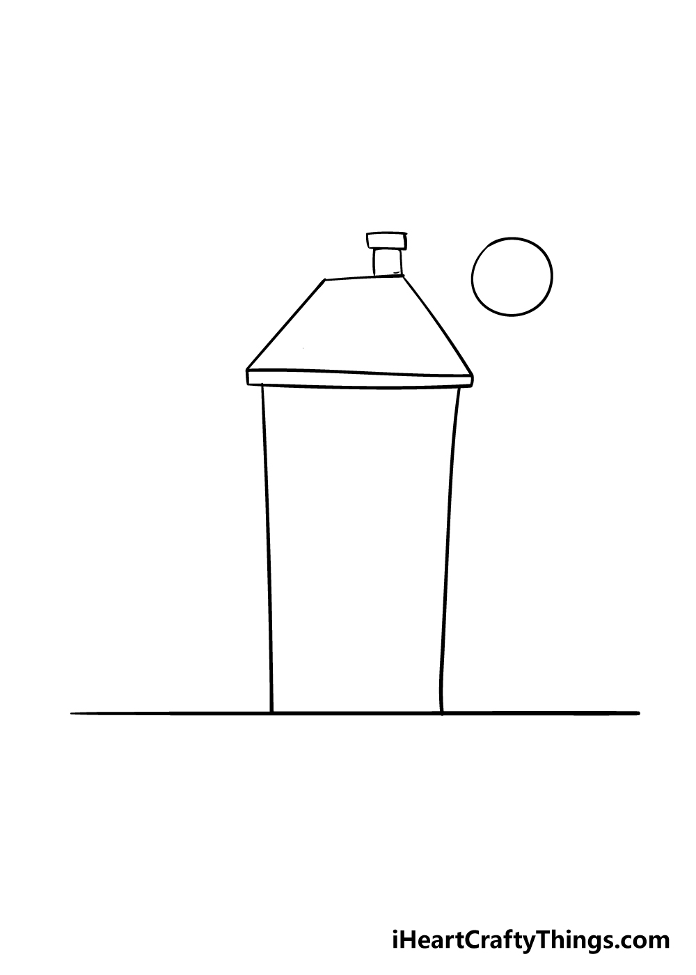 haunted house drawing step 2
