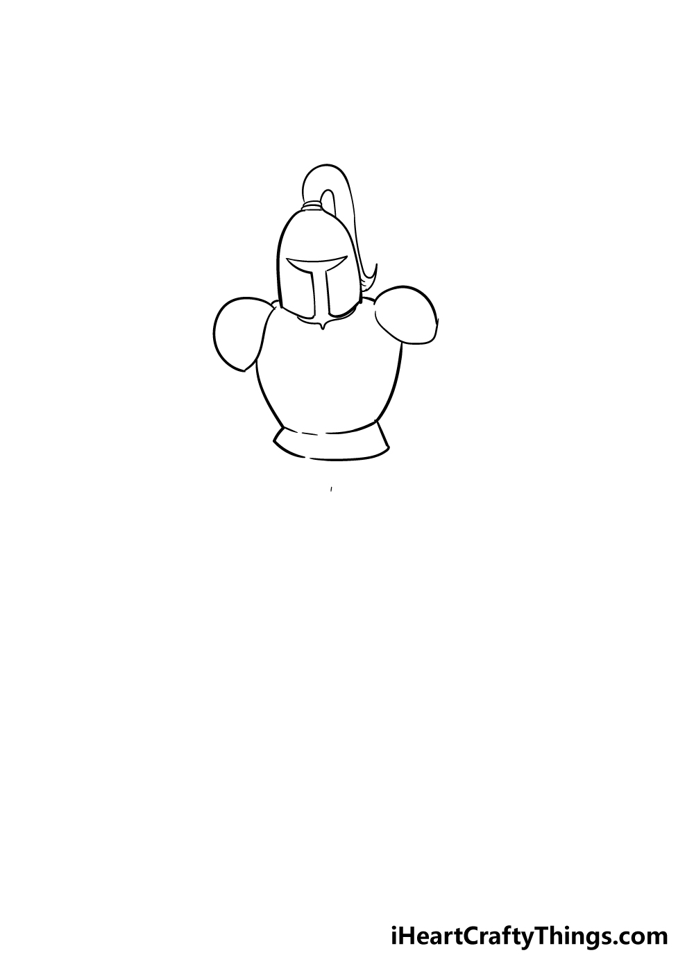knight drawing step 2
