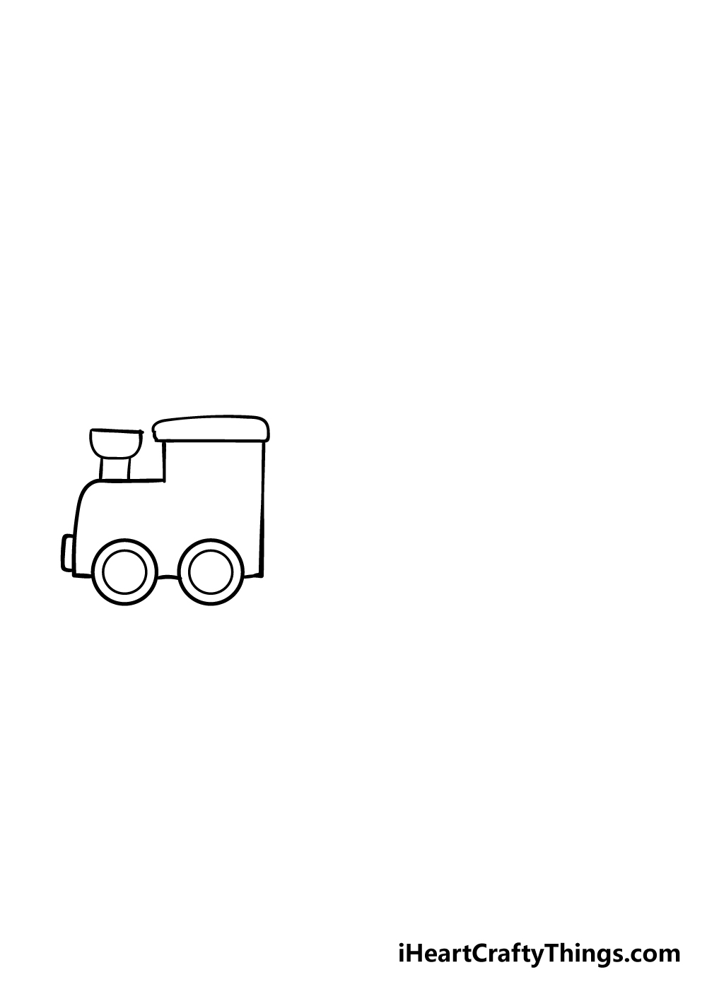 train drawing step 3