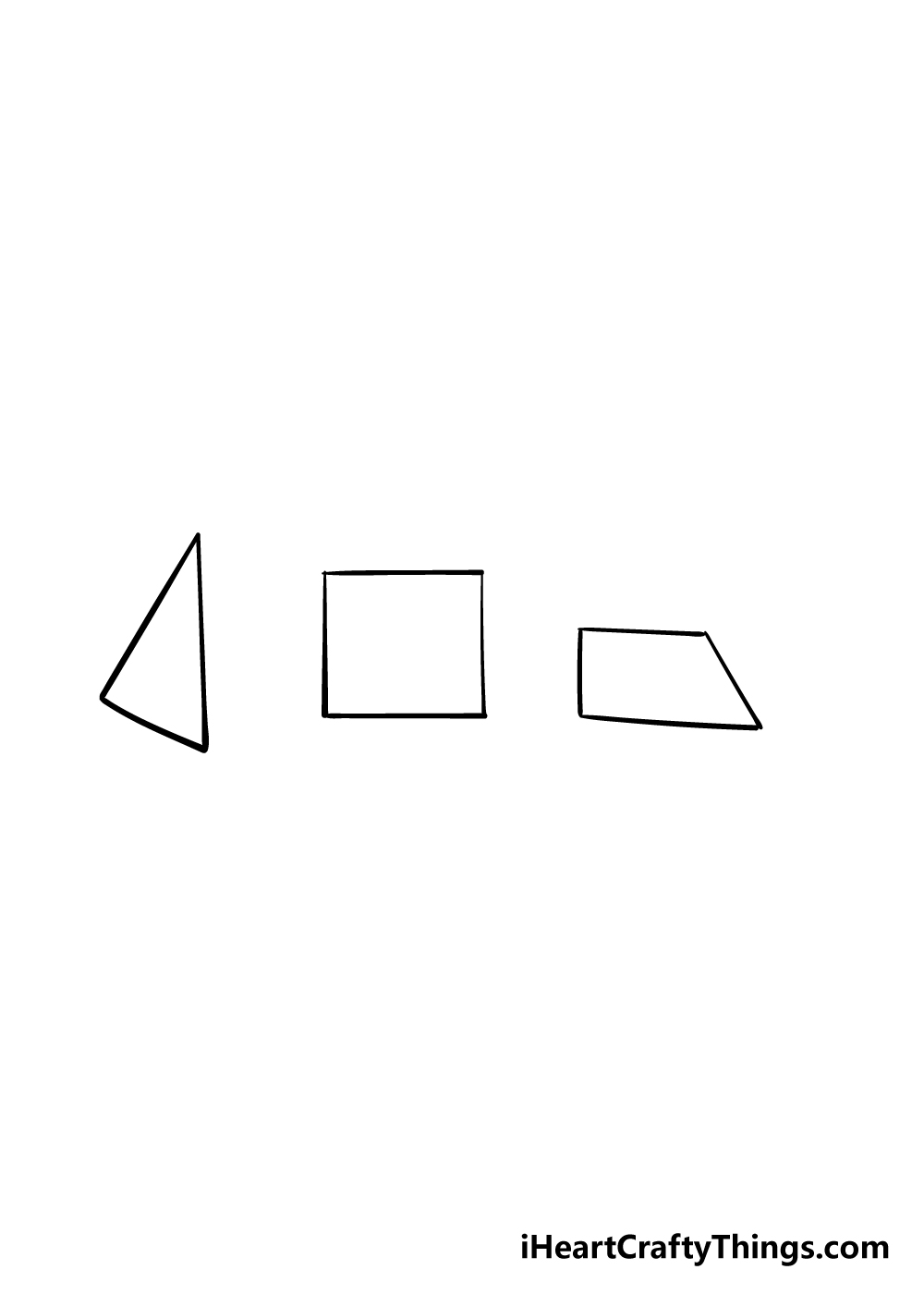 3D shapes drawing step 3