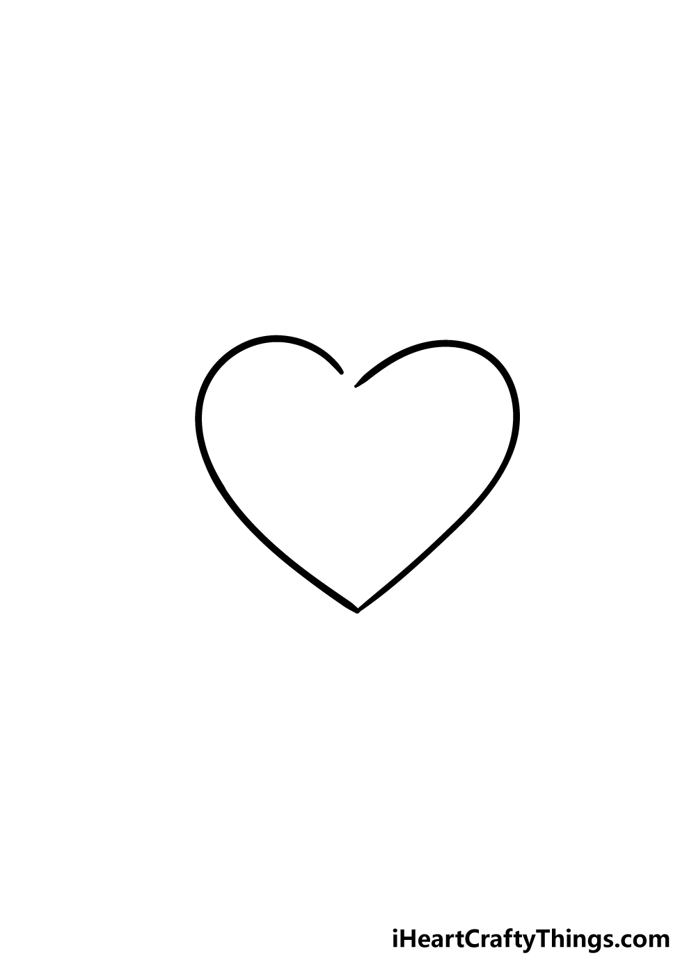 broken heart drawing step 3
