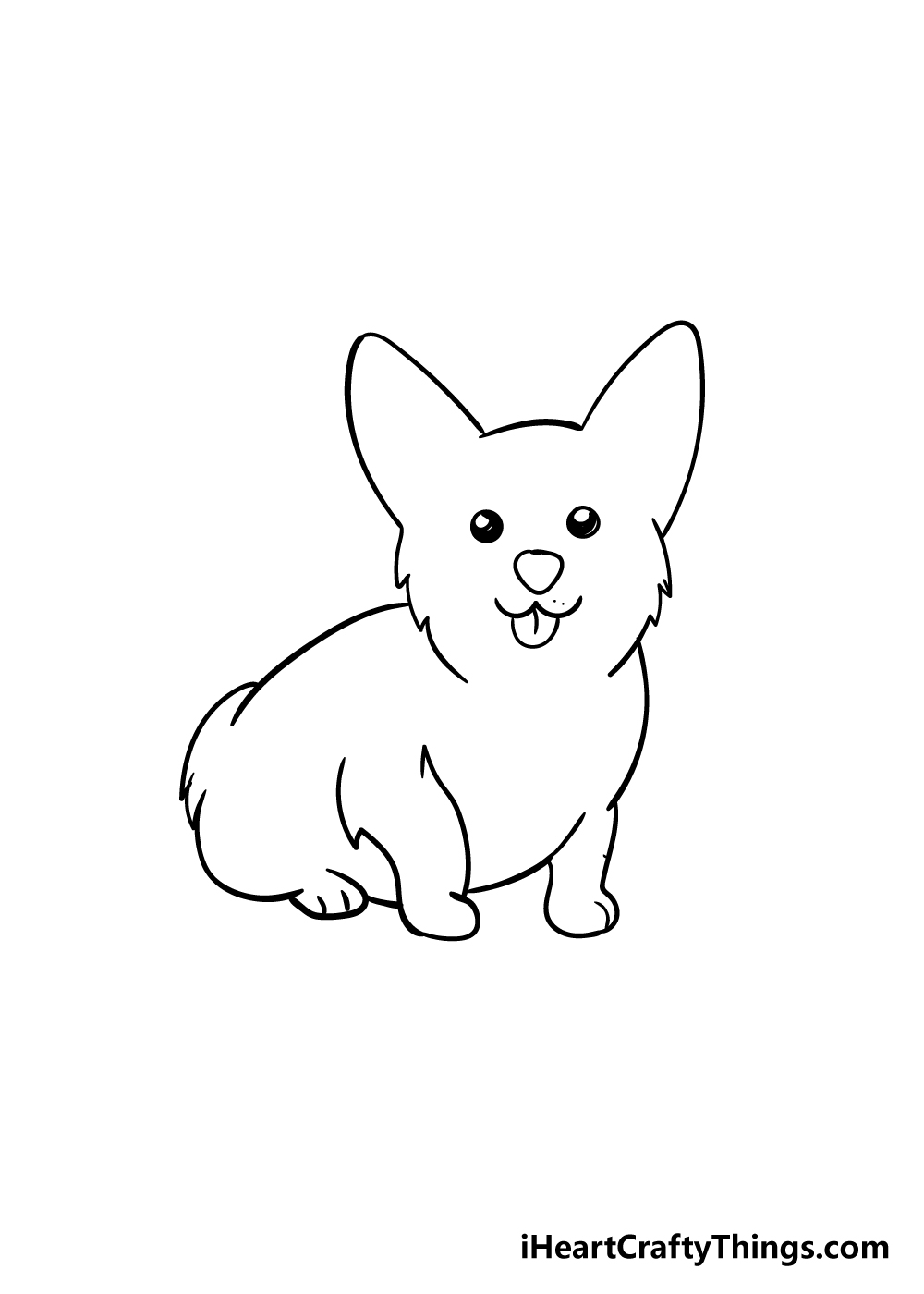 corgi drawing step 3