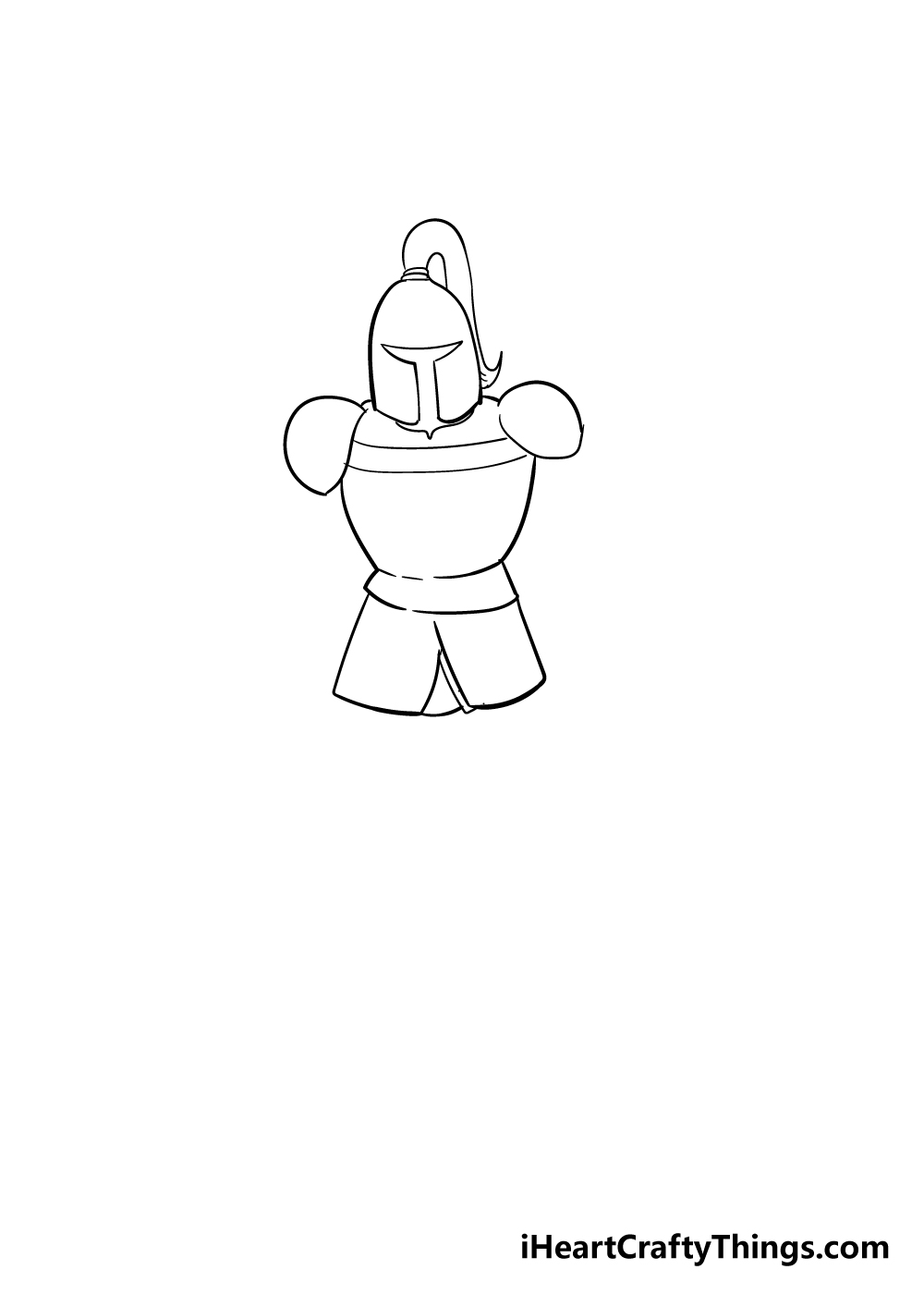knight drawing step 3
