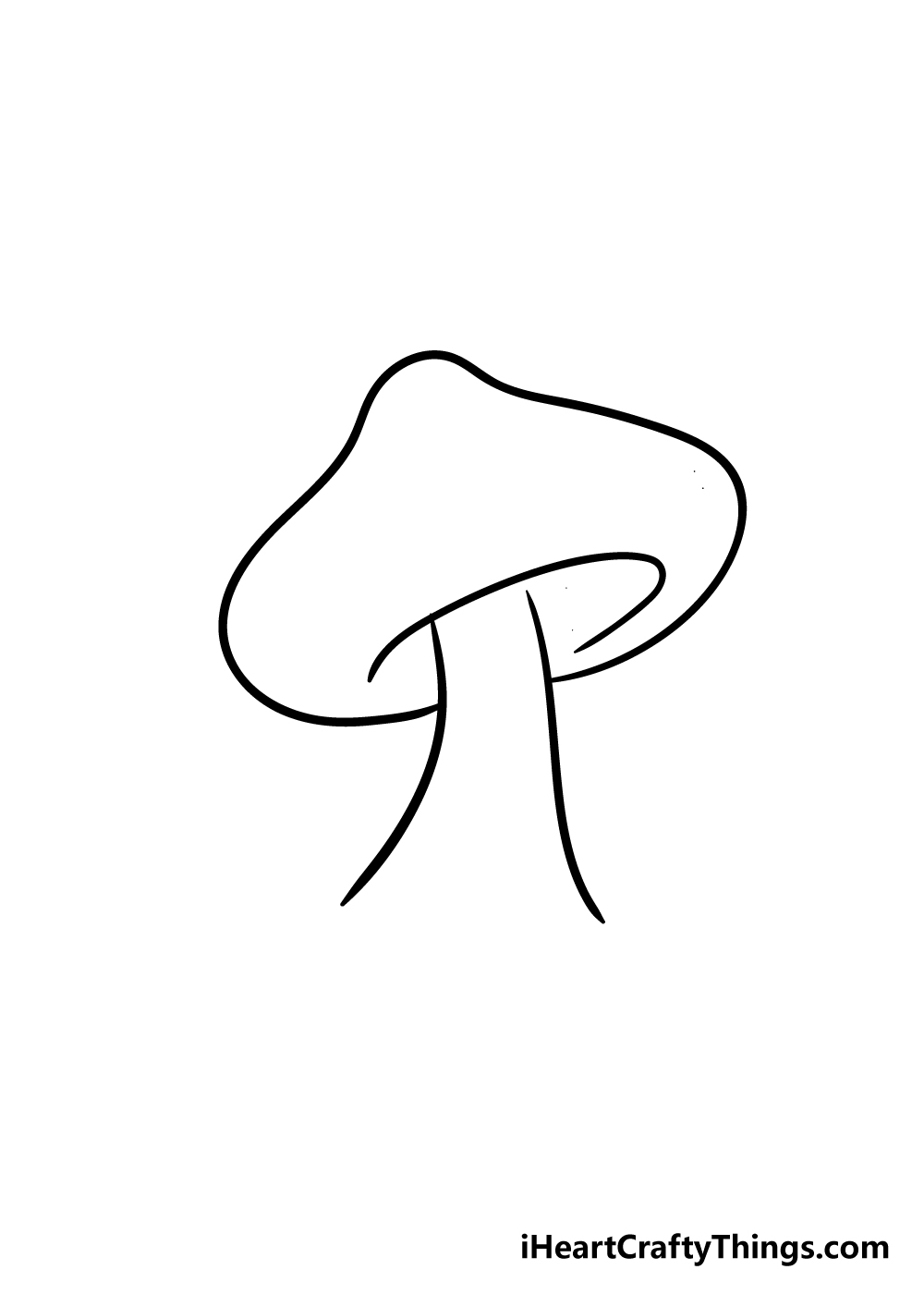 mushroom drawing step 3