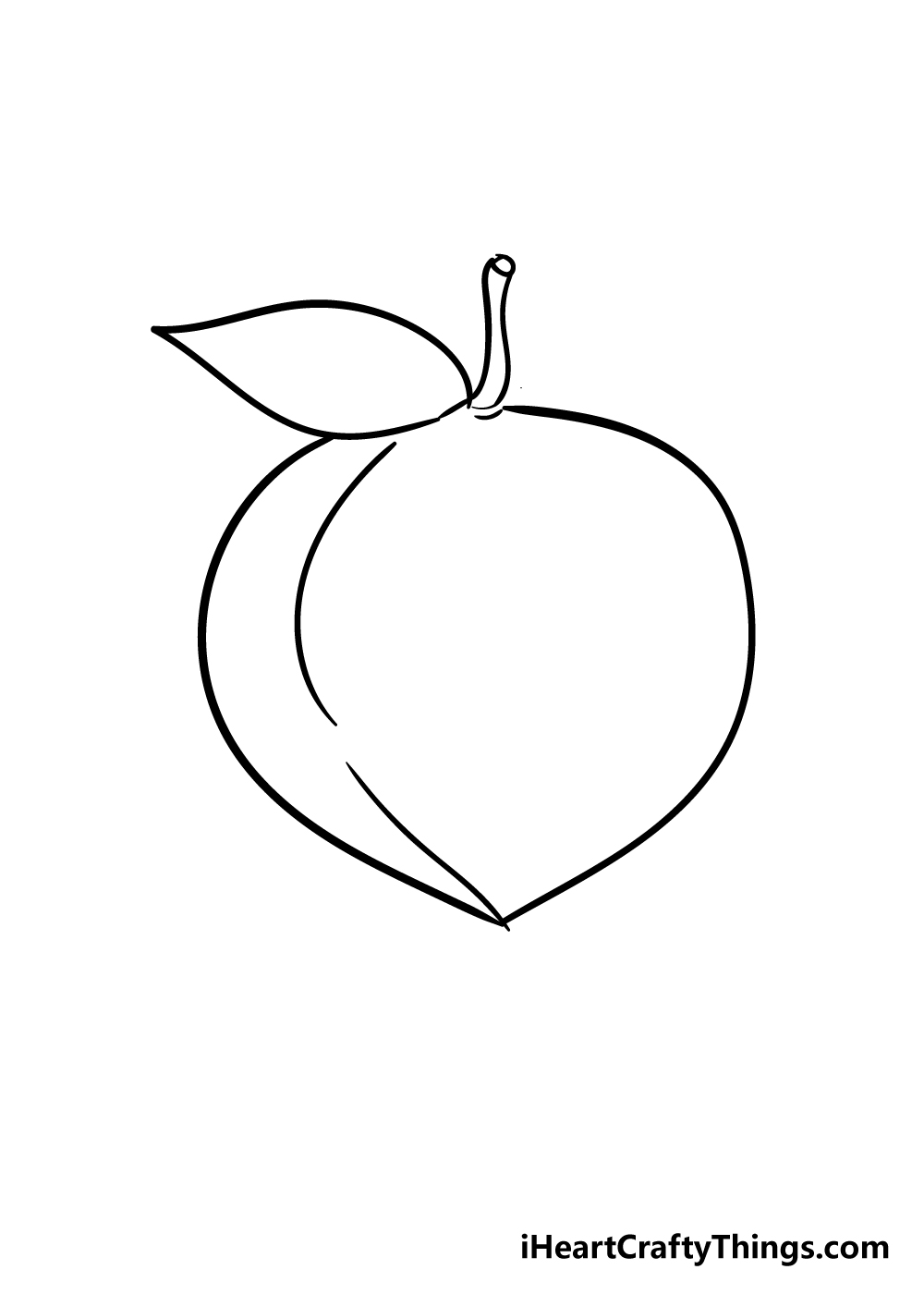 peach drawing step 3