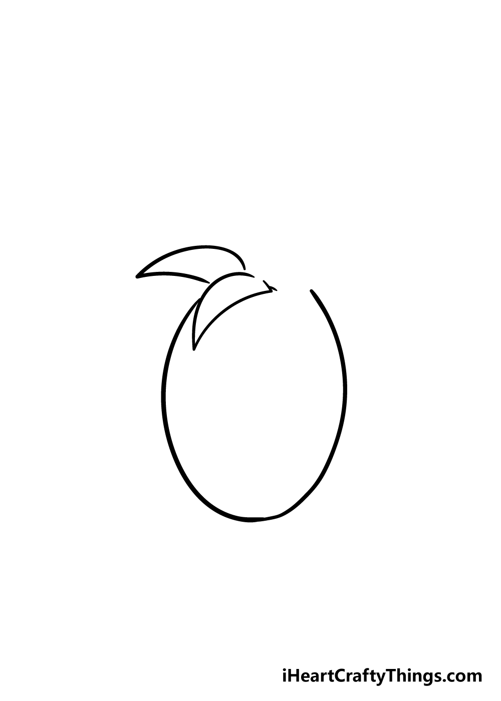 pineapple drawing step 3