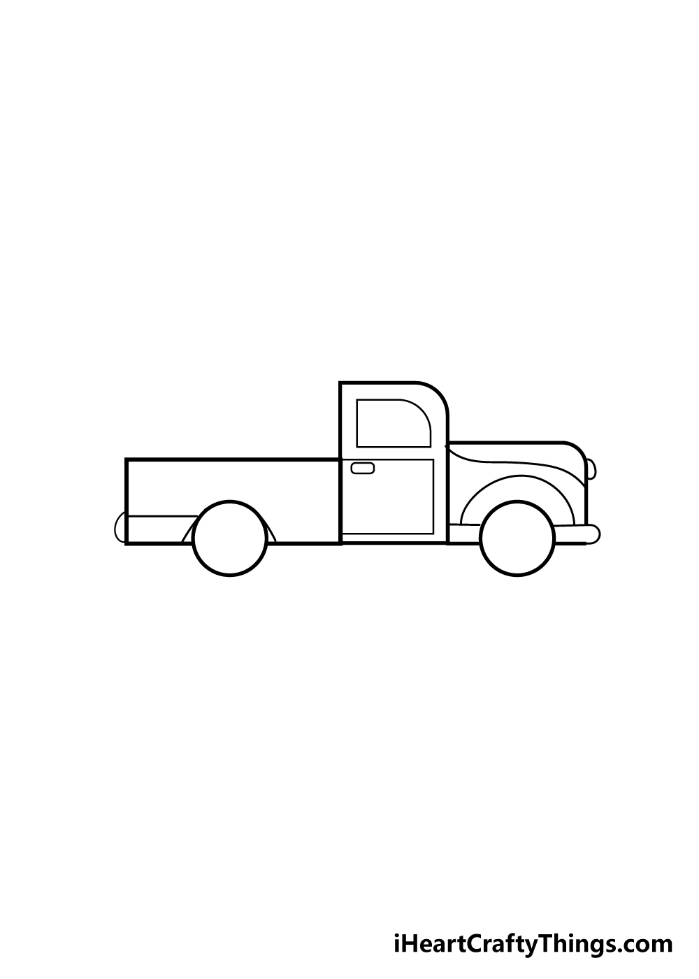 truck drawing step 4