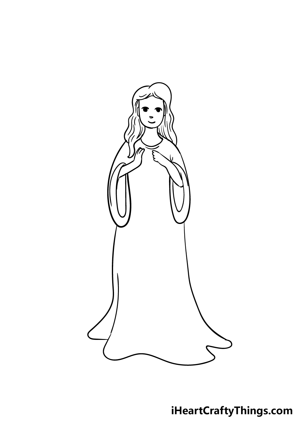 angel drawing step 4
