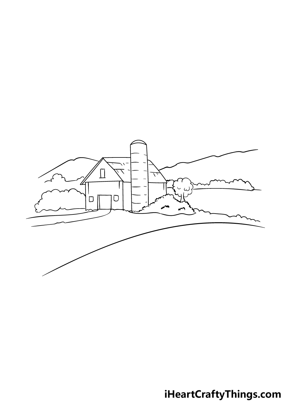 farm drawing step 4